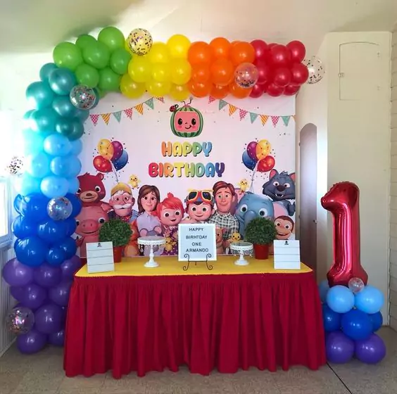 Cocomelon Theme Birthday Decor