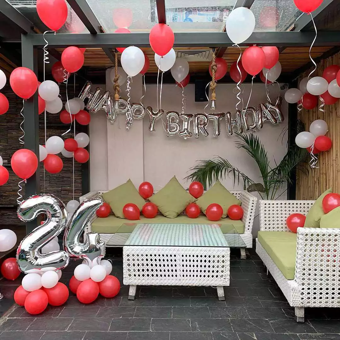 Terrace Balloon Decoration
